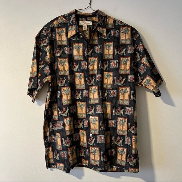 Tori Richard Vintage Hawaiian Shirt Size L 100% Cotton Made in USA - Picture 1 of 5